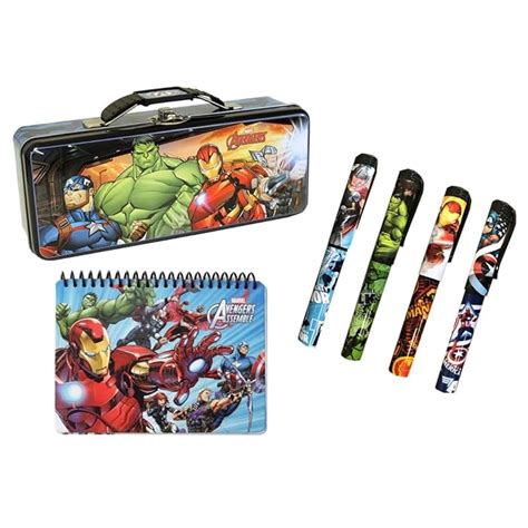 avengers metal pencil box|marvel pop out pencil case.